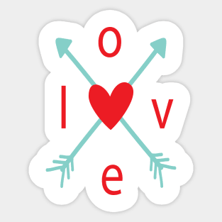 Love Arrow Sticker